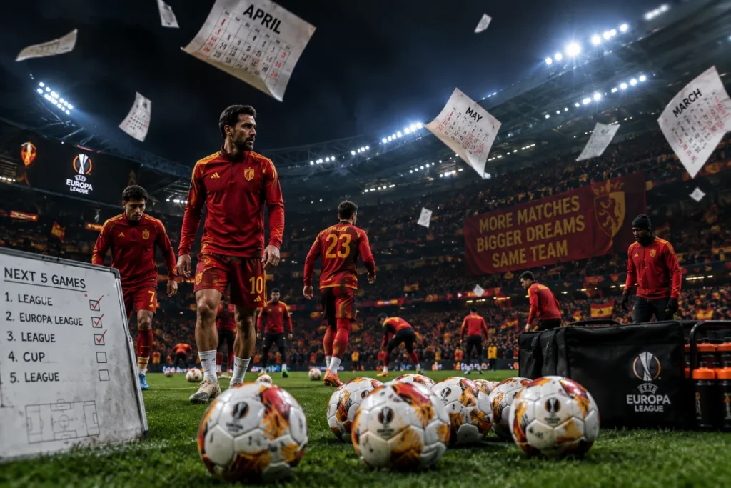 Galatasaray’ın 30 Günlük Kritik Virajı: 8 Maçlık Yoğun Fikstür Başlıyor